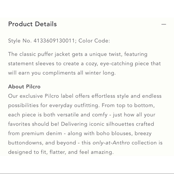 Anthropologie Pilcro Swing Puffer Jacket - NWT - Picture 11 of 13